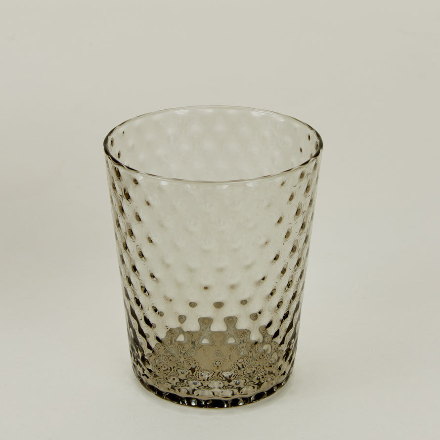 Close up of Veneziano Tumbler in Grey.