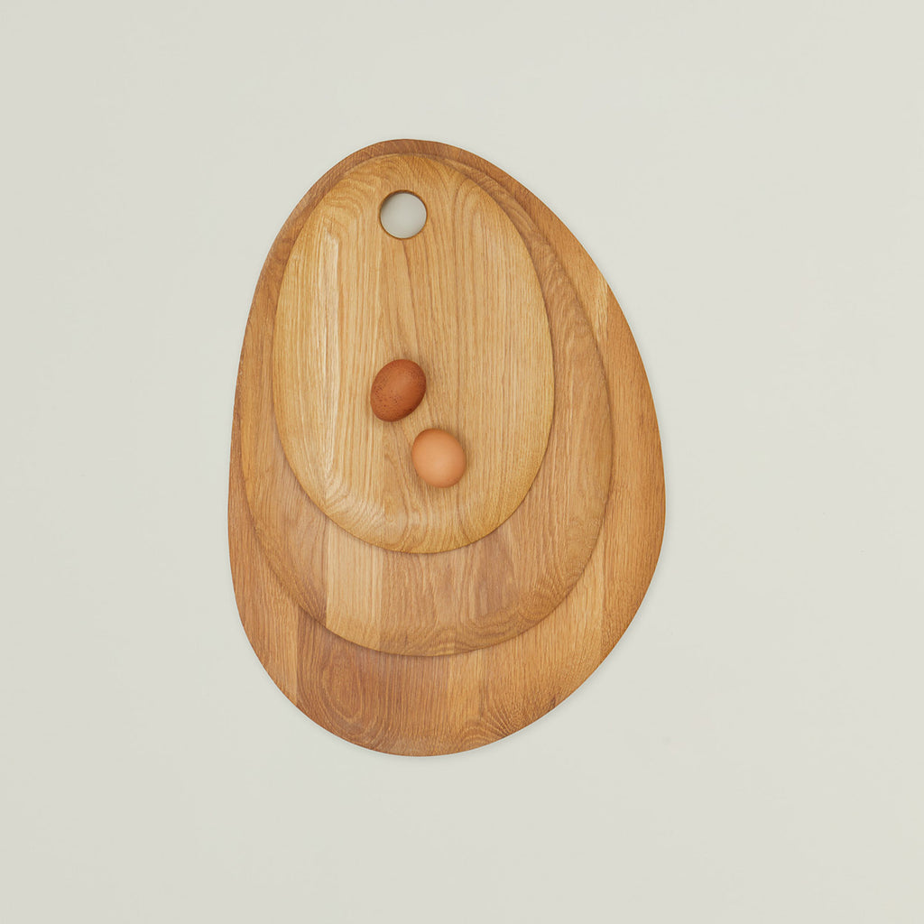 Pebble Cutting Board - Oak, medium