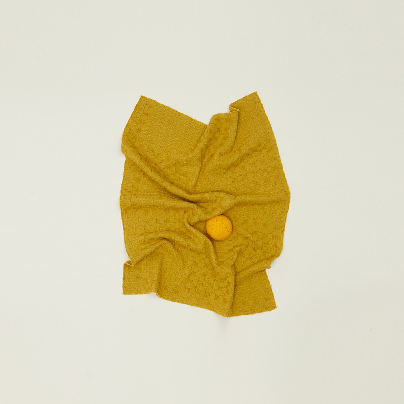 Dobby Weave Dish Towel - Mustard
