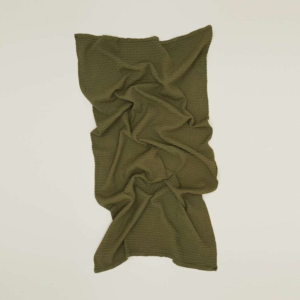 Simple Waffle Washcloth - Olive