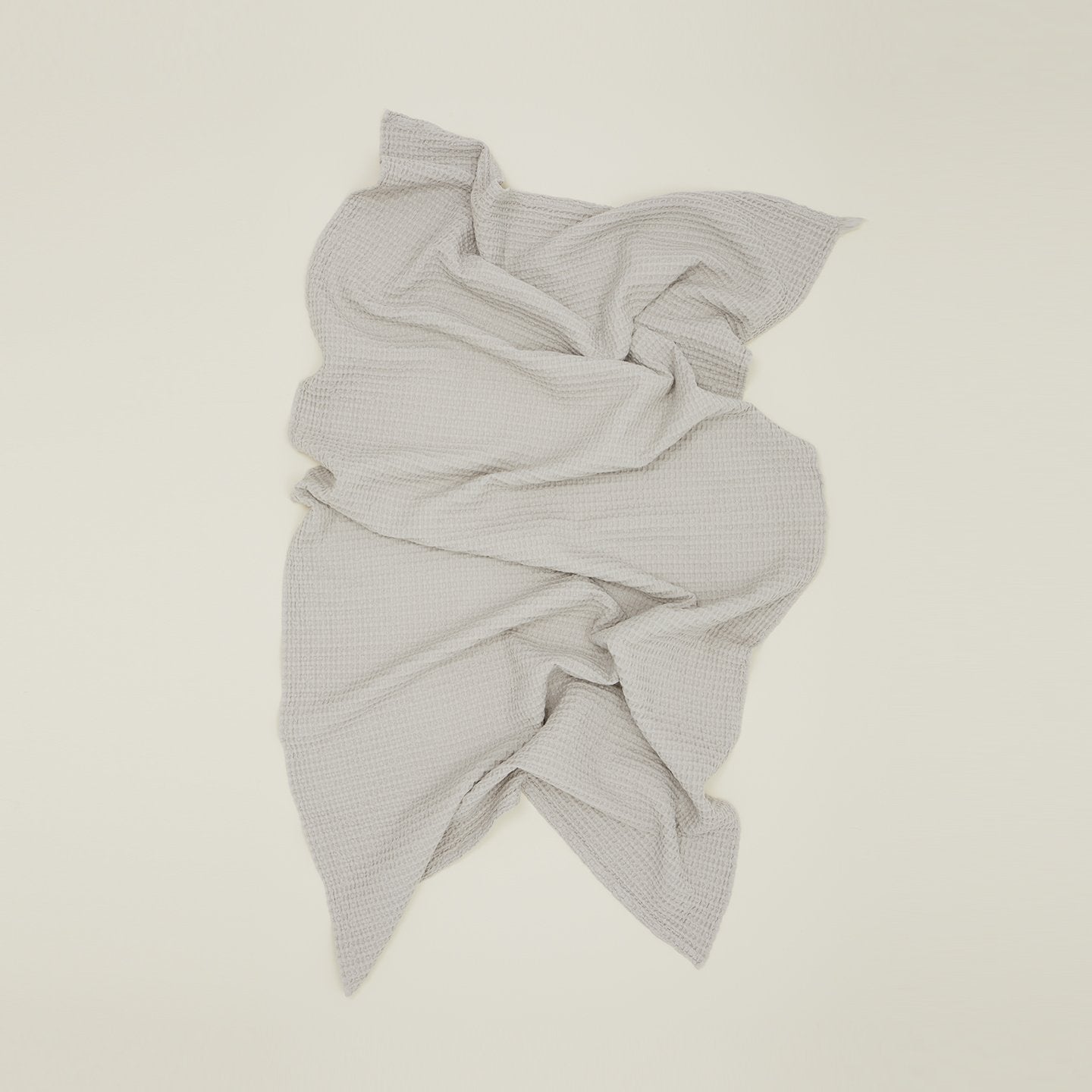Light Gray Waffle Weave Cotton Towel Collection