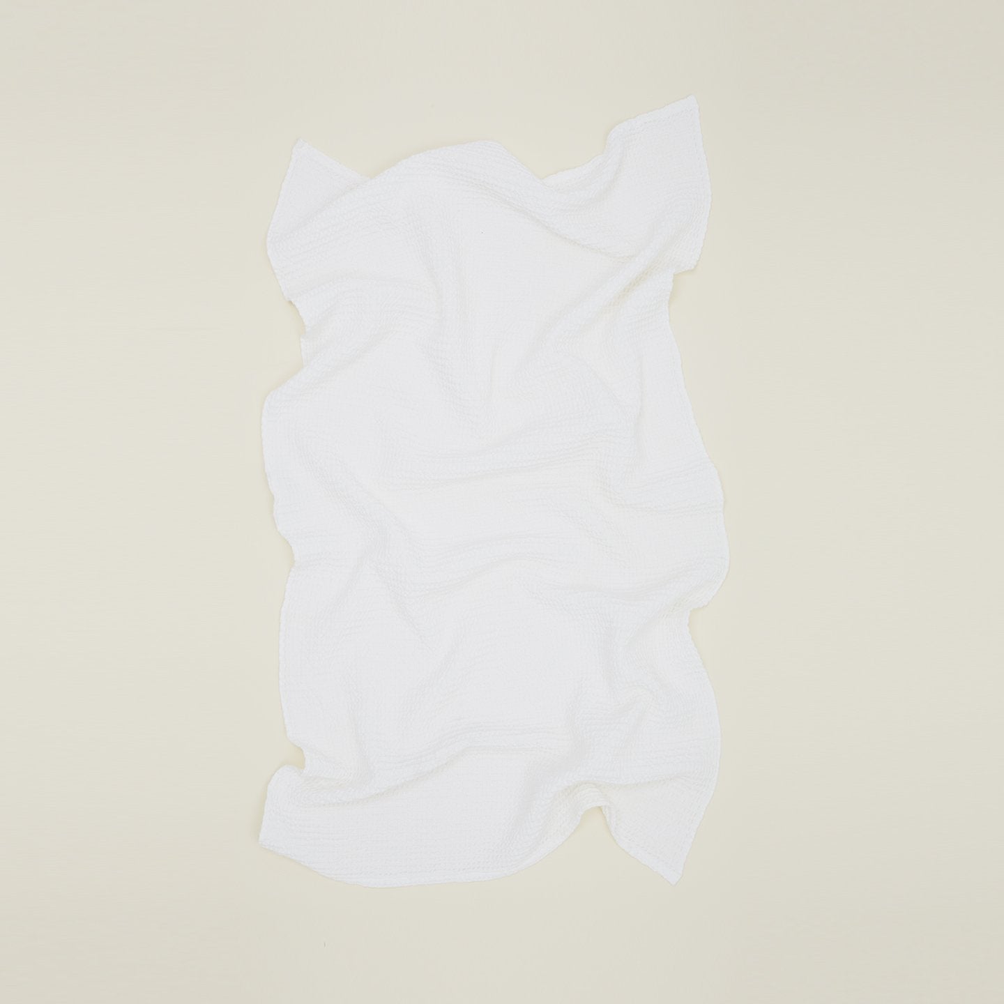 Simple Waffle Towel - White
