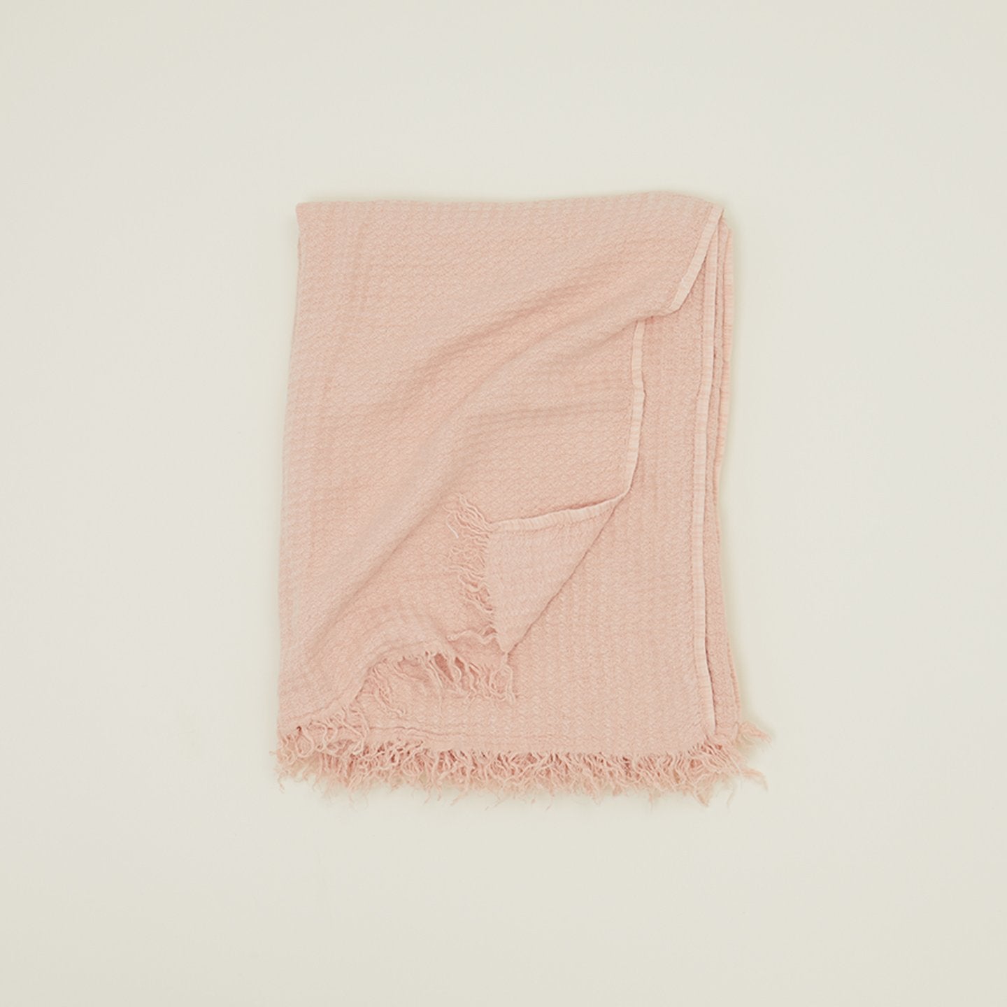 Simple Linen Throw - Blush