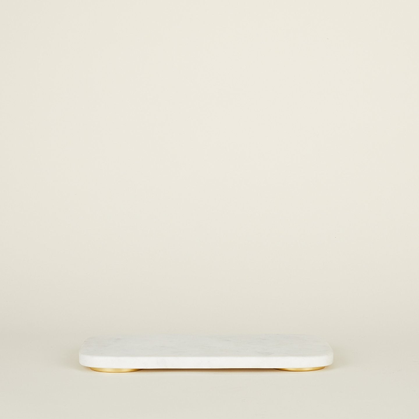 Simple Marble Serving Board - White