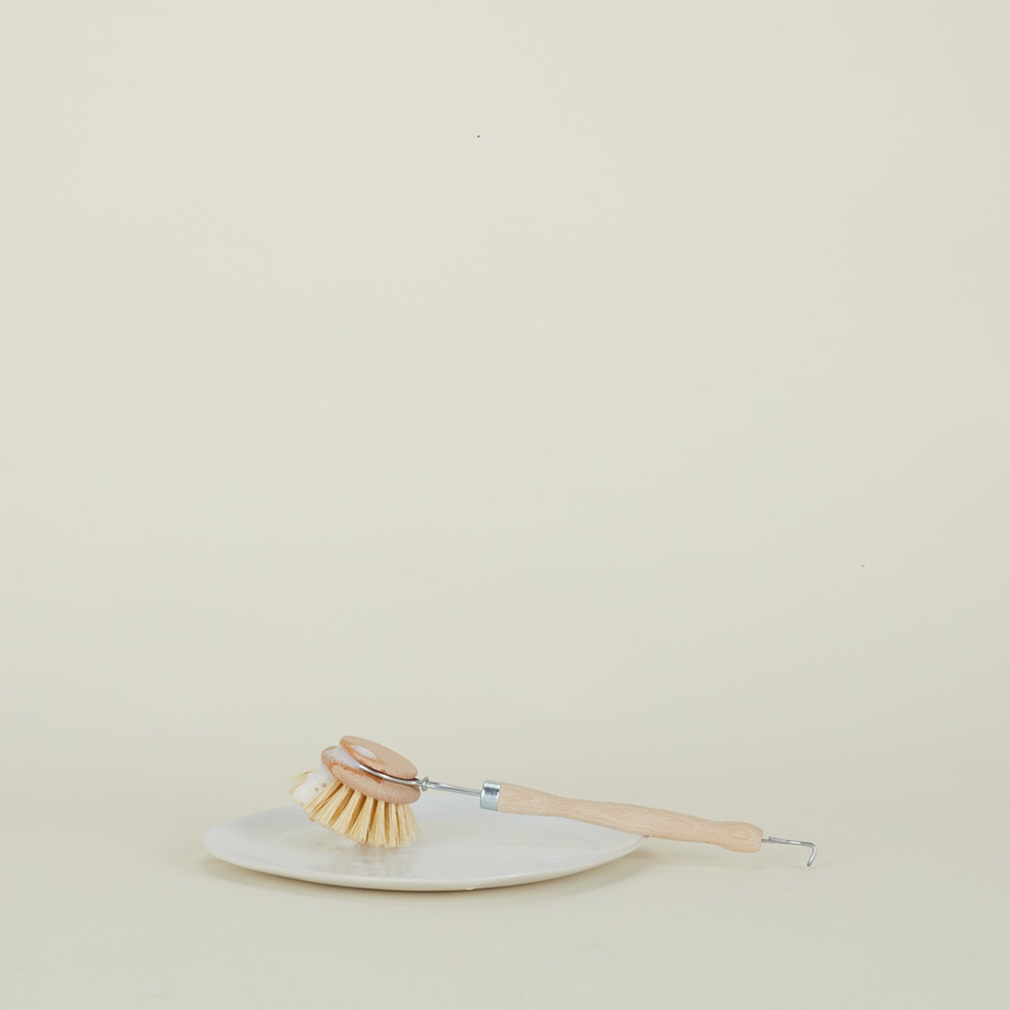 Essential Wood Handled Scrubber + Replacement Brush