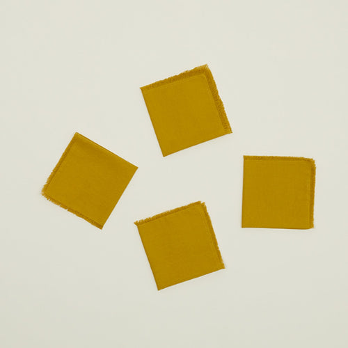 Essential Cocktail Napkins - Mustard