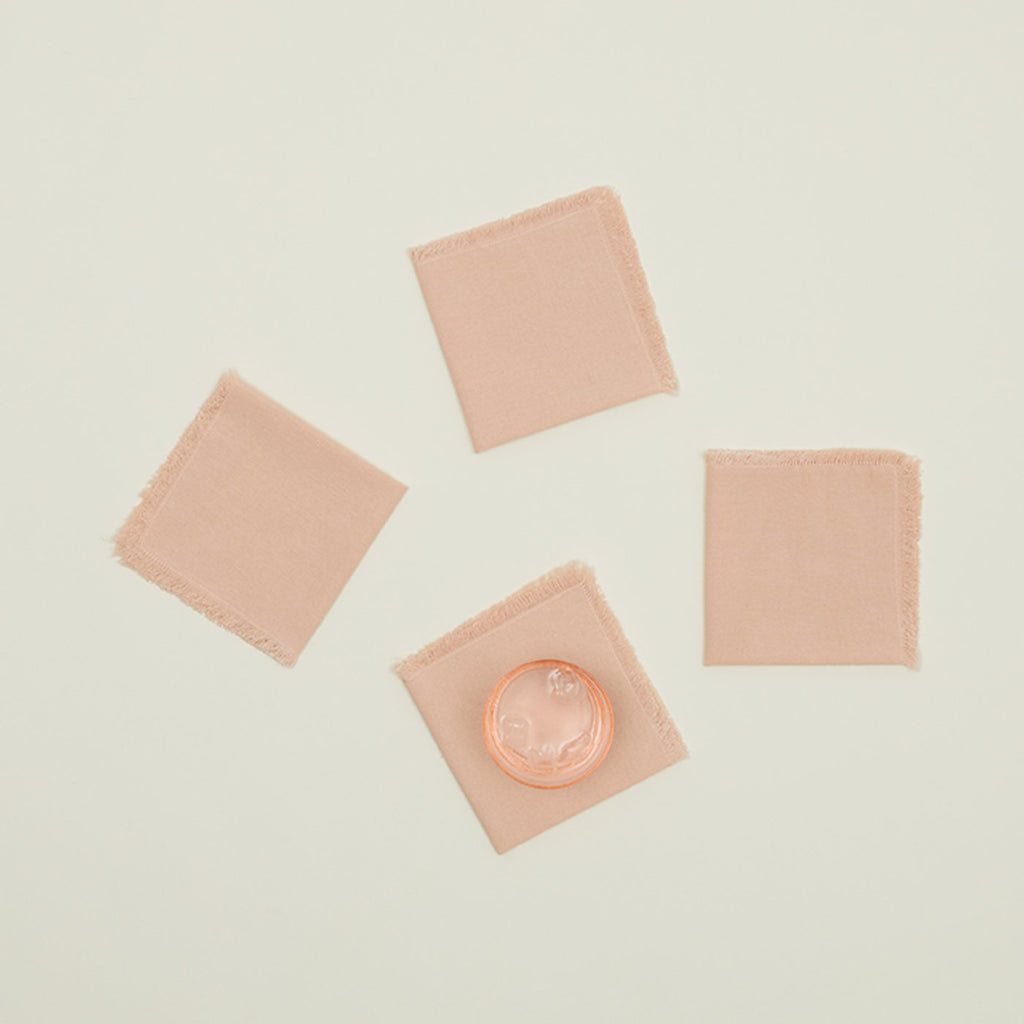 Essential Cocktail Napkins, Set of 4 - Blush