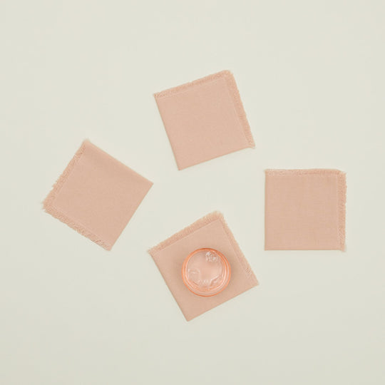 Essential Cocktail Napkins, Set of 4 - Blush