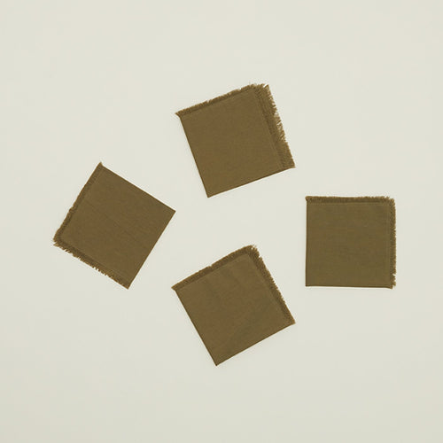 Essential Cocktail Napkins - Olive