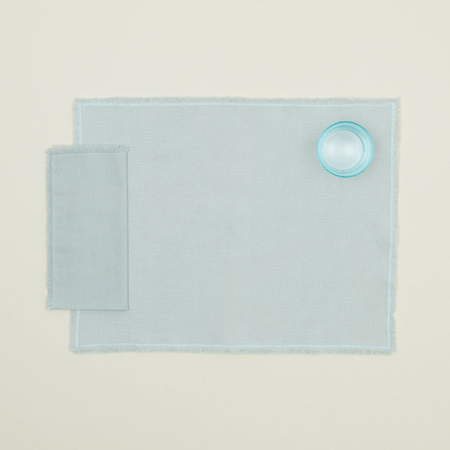 Essential Dinner Napkin and Placemat in Sky