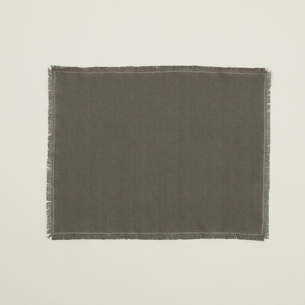 Essential Cotton Placemats, Set of 4 - Dark Grey