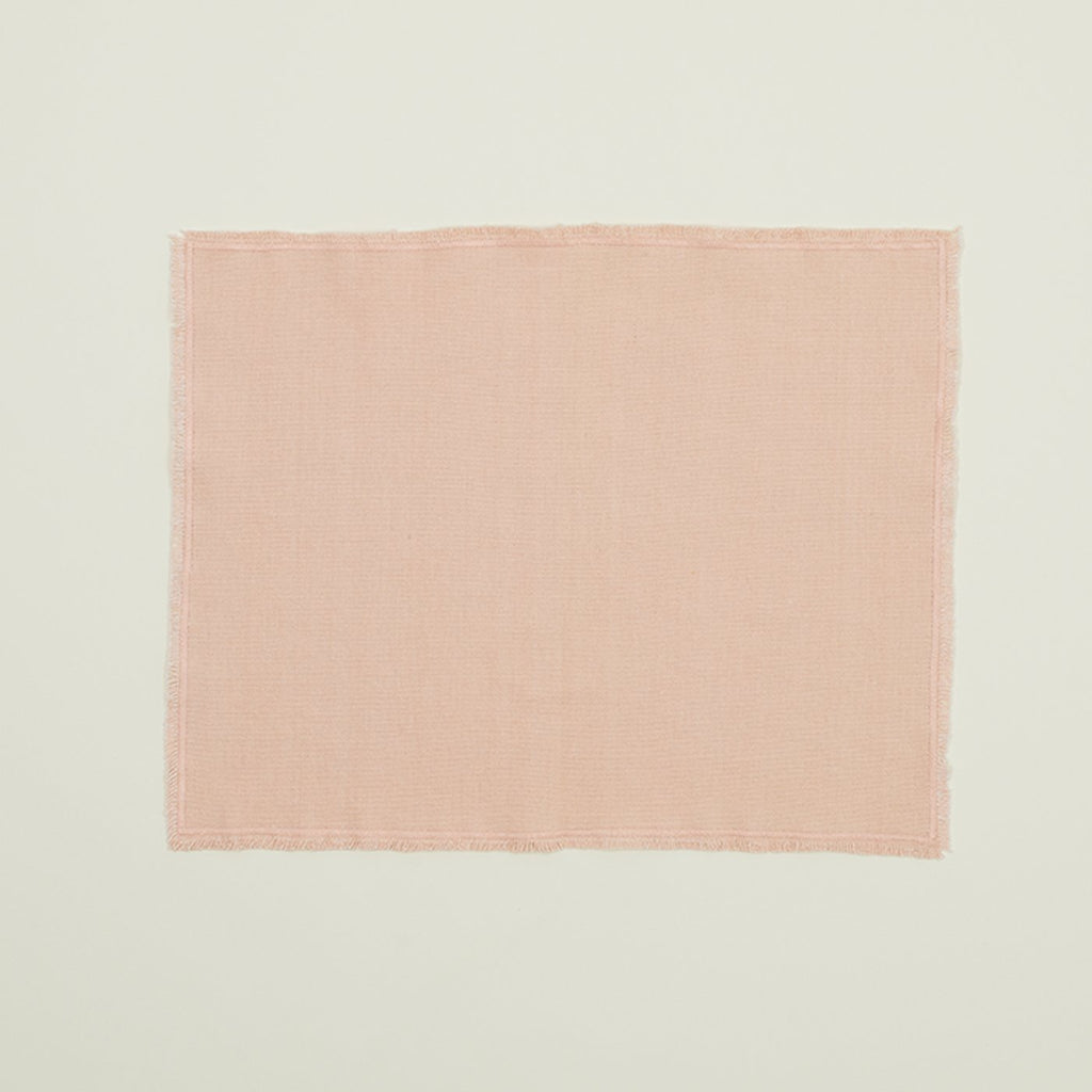 Essential Cotton Placemats, Set of 12 - Blush