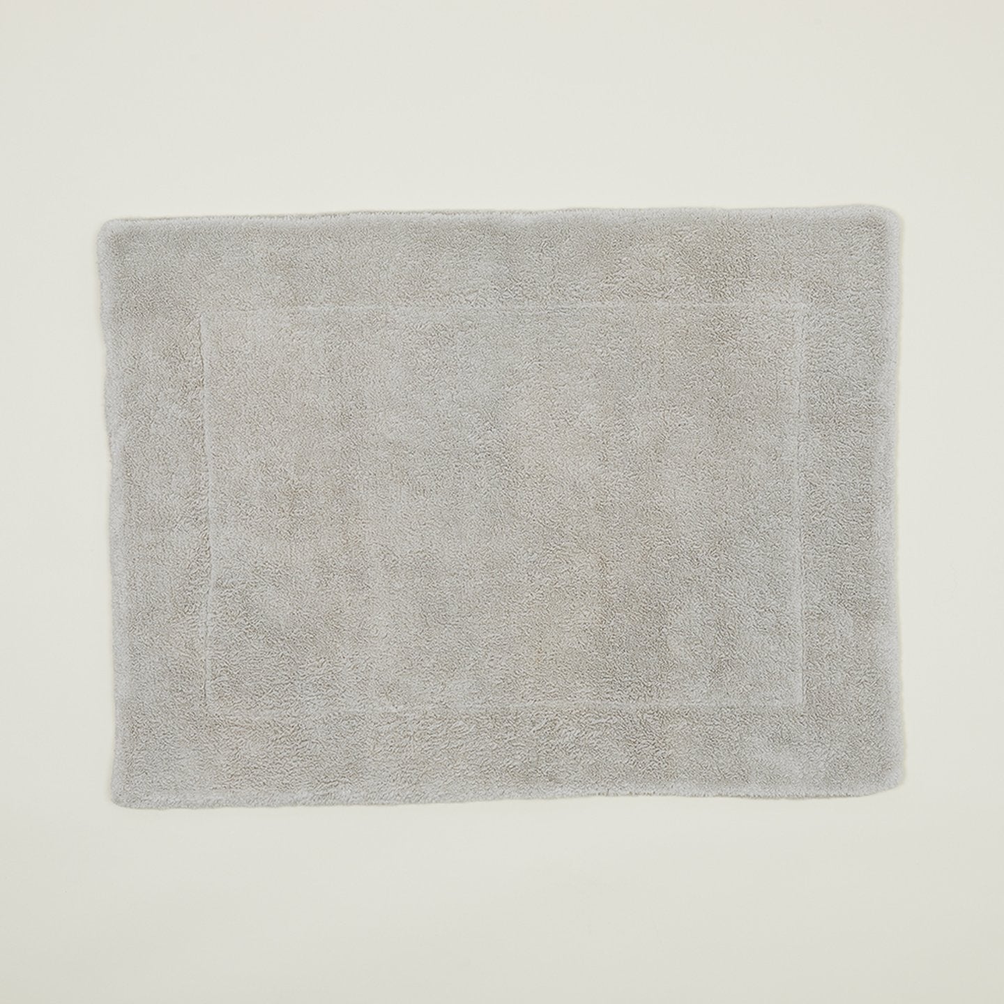 Simple Terry Bath Mat - Light Grey