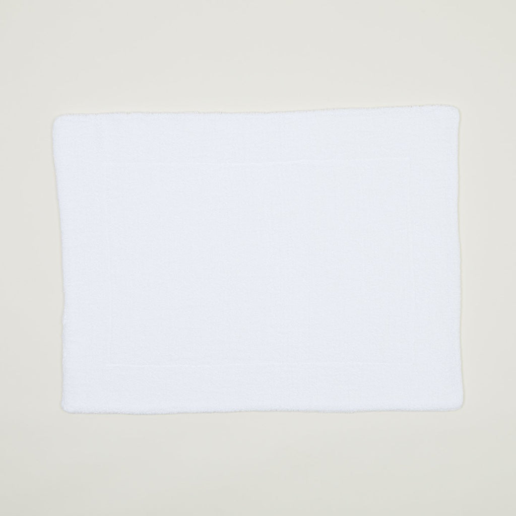 Simple Terry Bath Mat - White