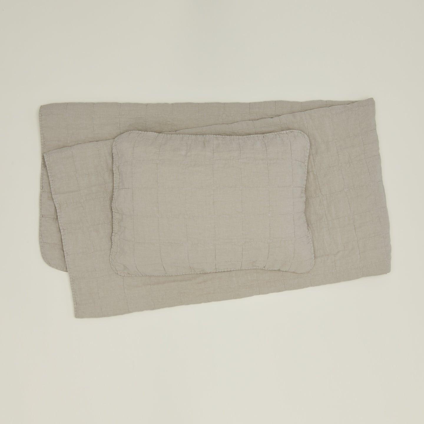 Simple Linen Quilt - Flax
