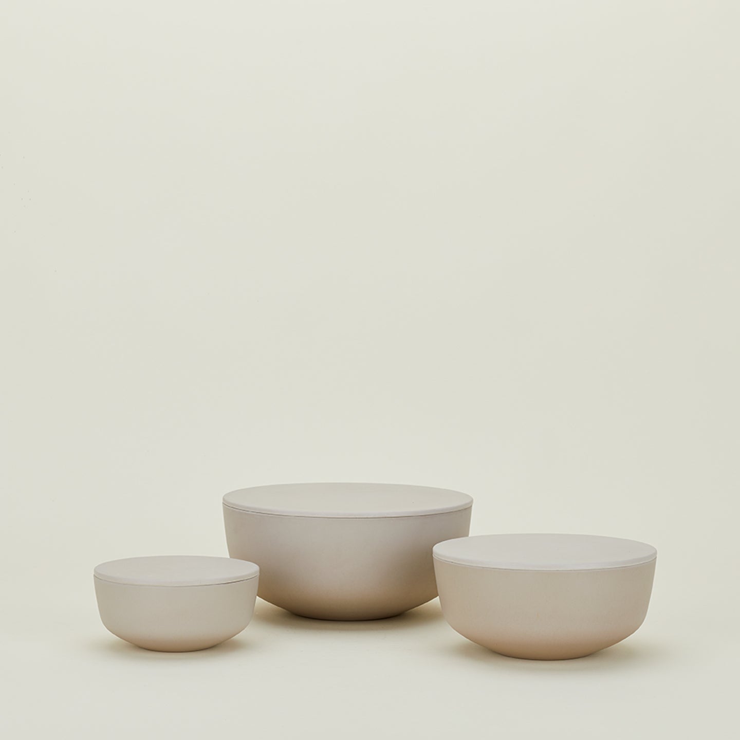 Essential Lidded Bowls - Light Grey