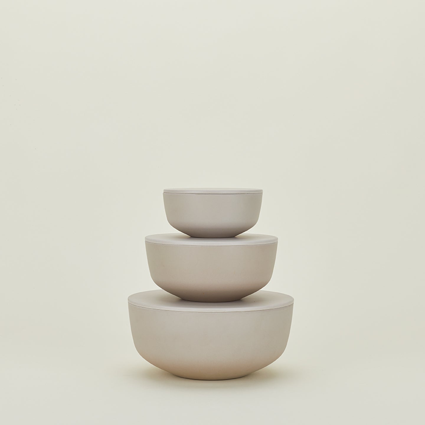Essential Lidded Bowls - Light Grey