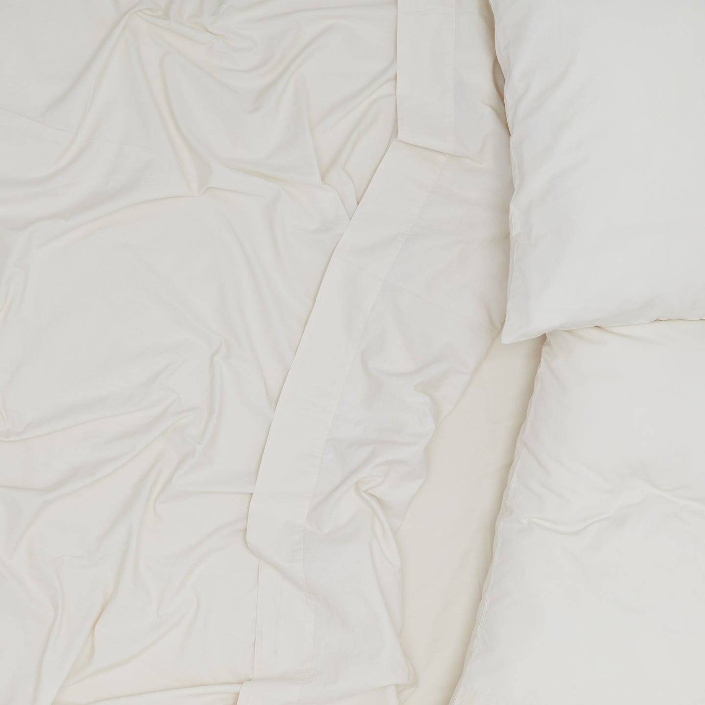 Essential Percale Duvet Cover - Ivory