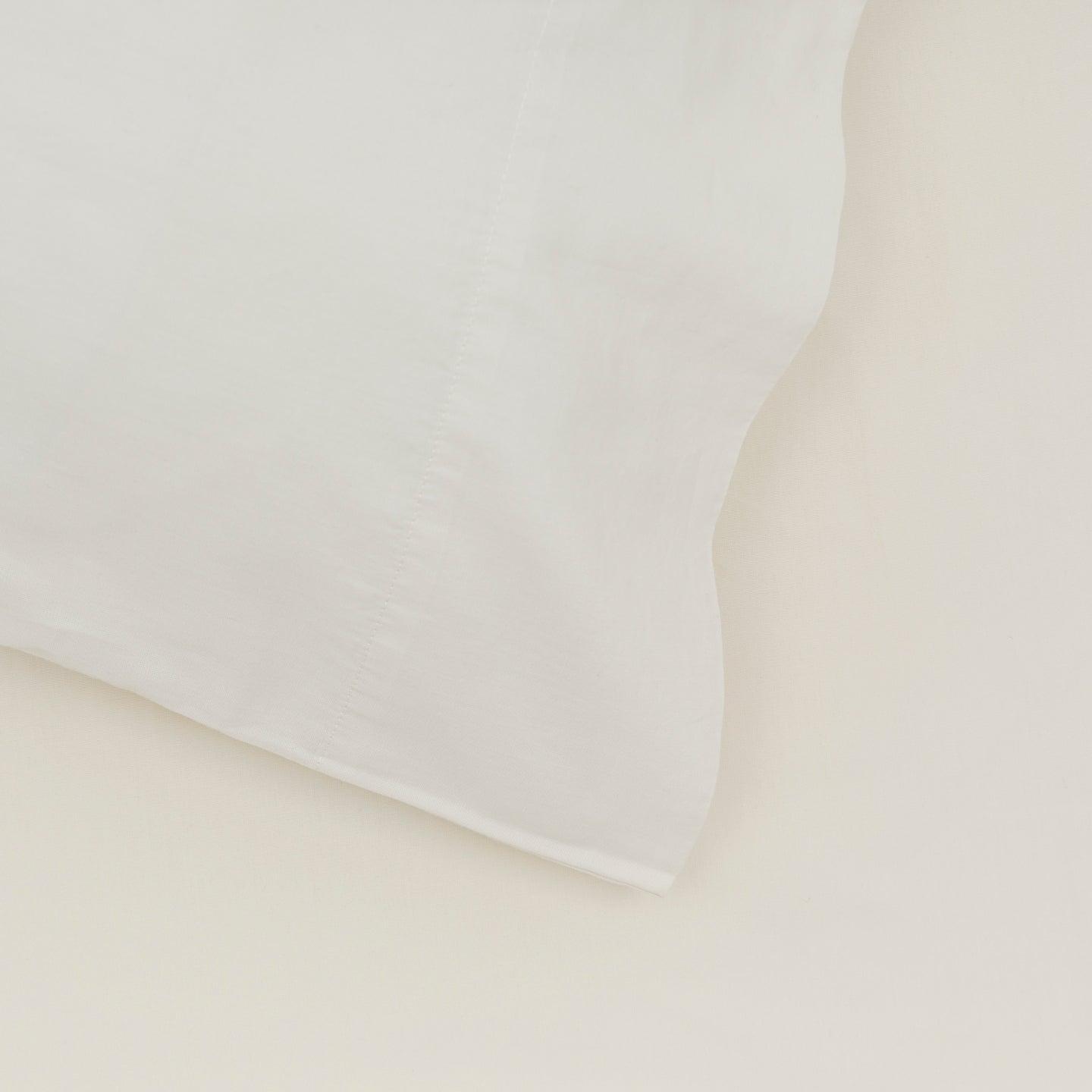 Essential Percale Pillowcases, Set of 2 - Ivory