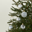 XS Glass Ornament Set - Silver