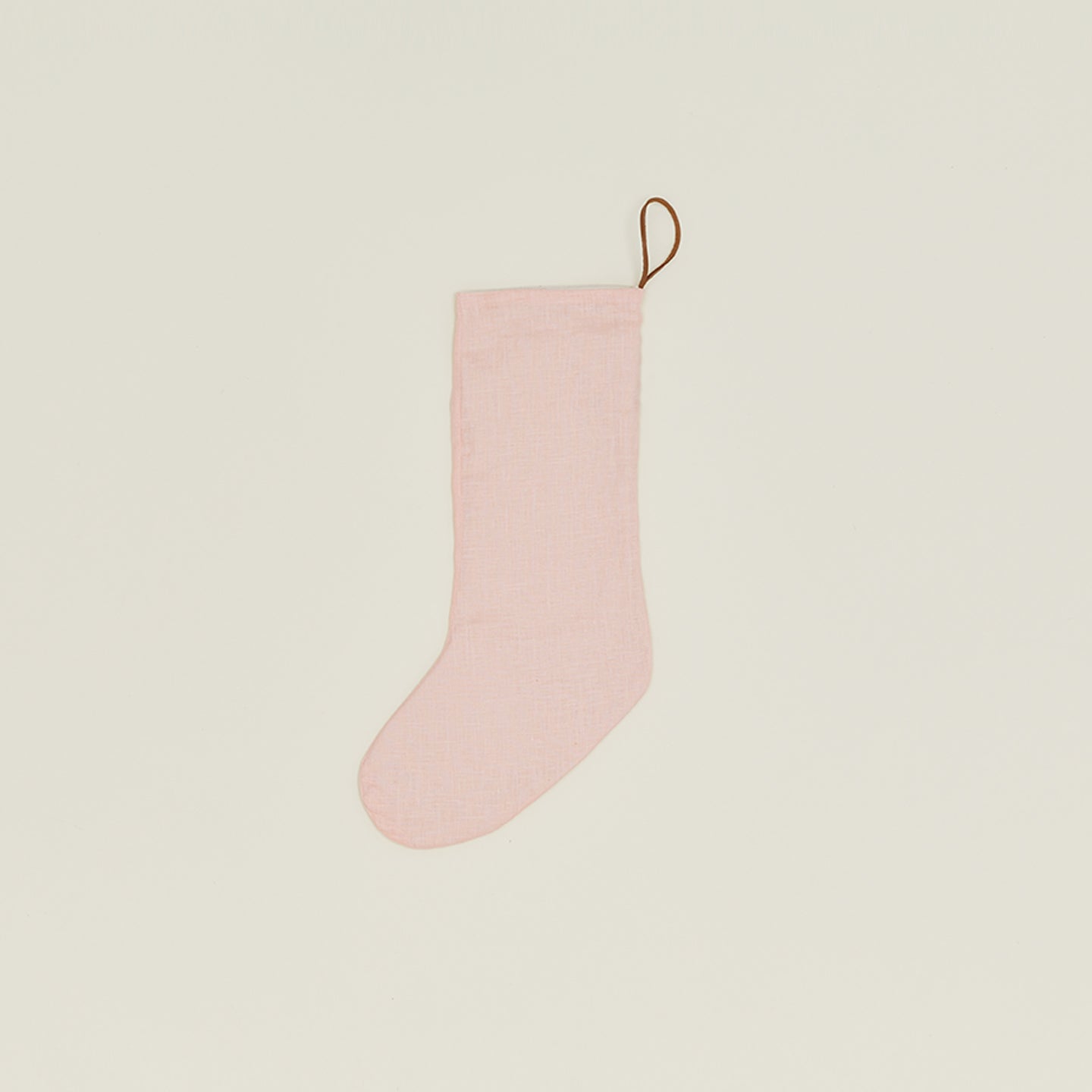Simple Linen Stocking - Blush
