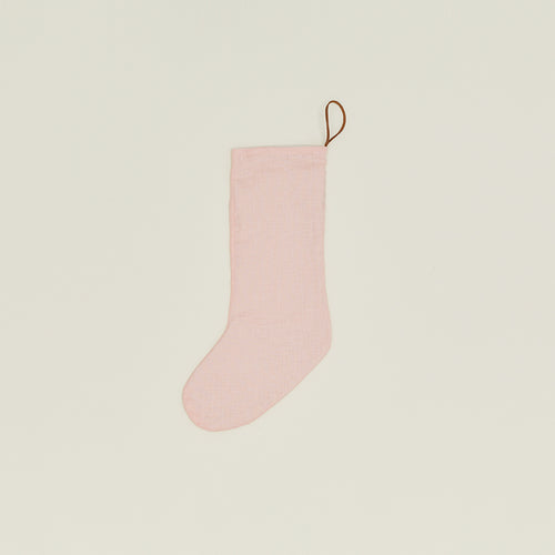Simple Linen Stocking - Blush