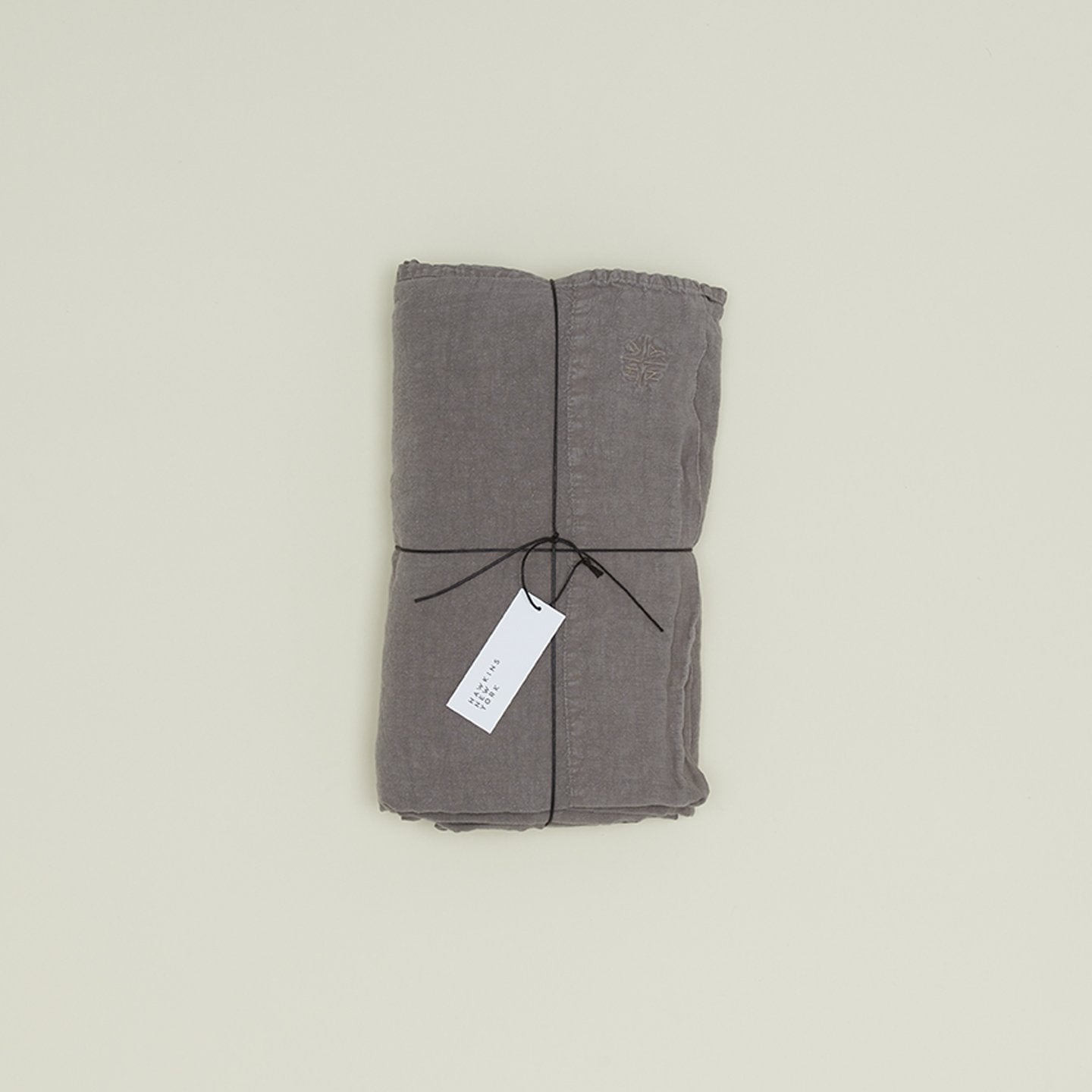 Simple Linen Flat Sheet - Dark Grey