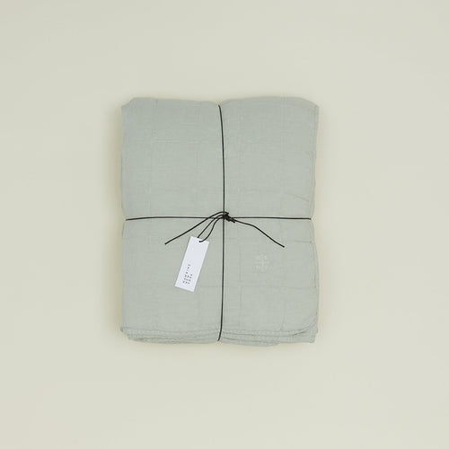 Simple Linen Quilt - Sage