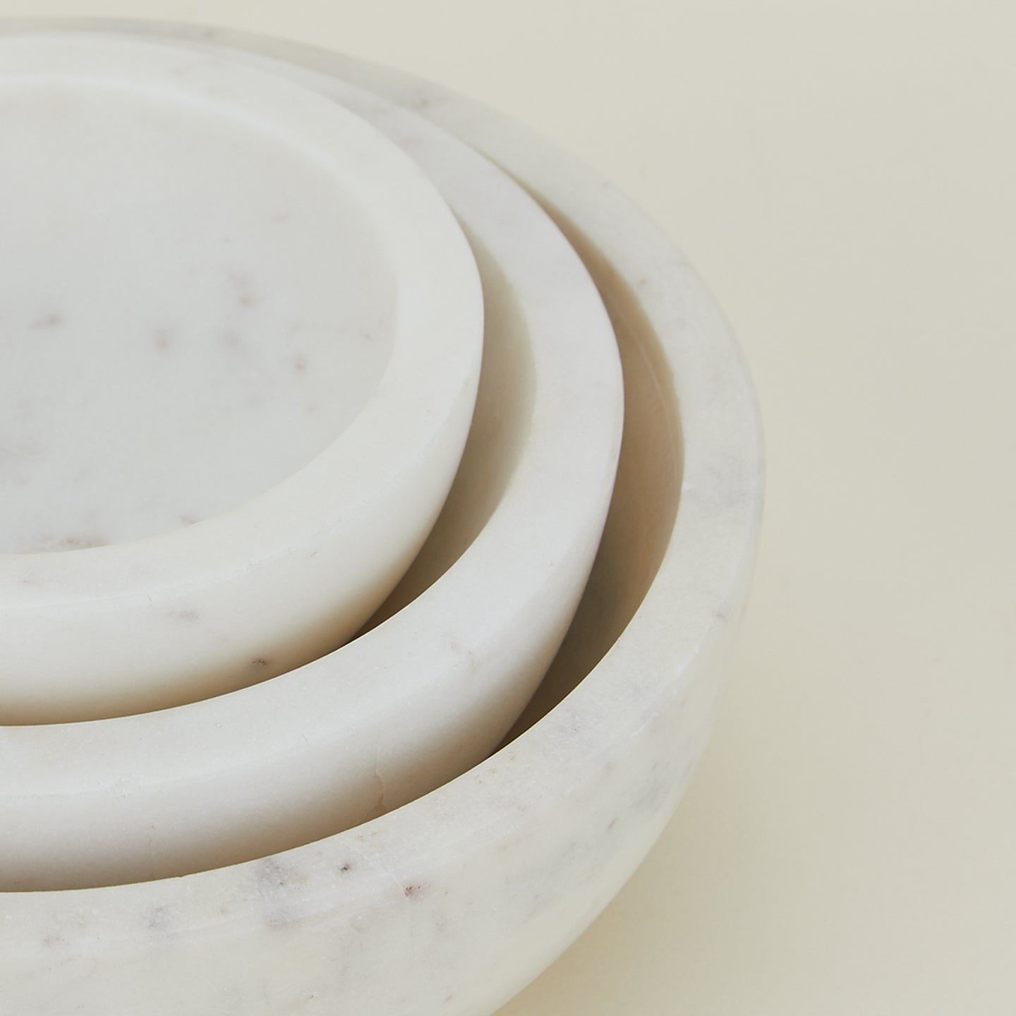 Simple Marble Bowl - White
