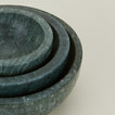 Close up of Simple Marble Bowl in Green.