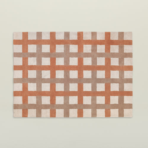 Edith Rug - Orange/Beige