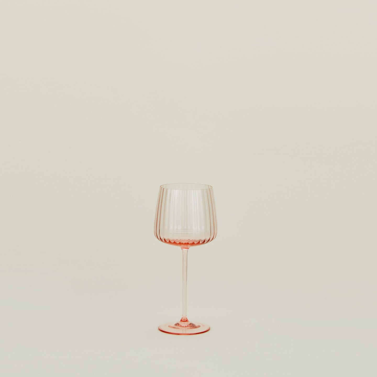 Ribbed White Wine Glass