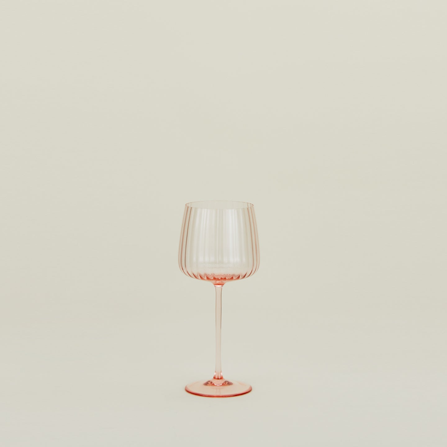 Ribbed Red Wine Glass