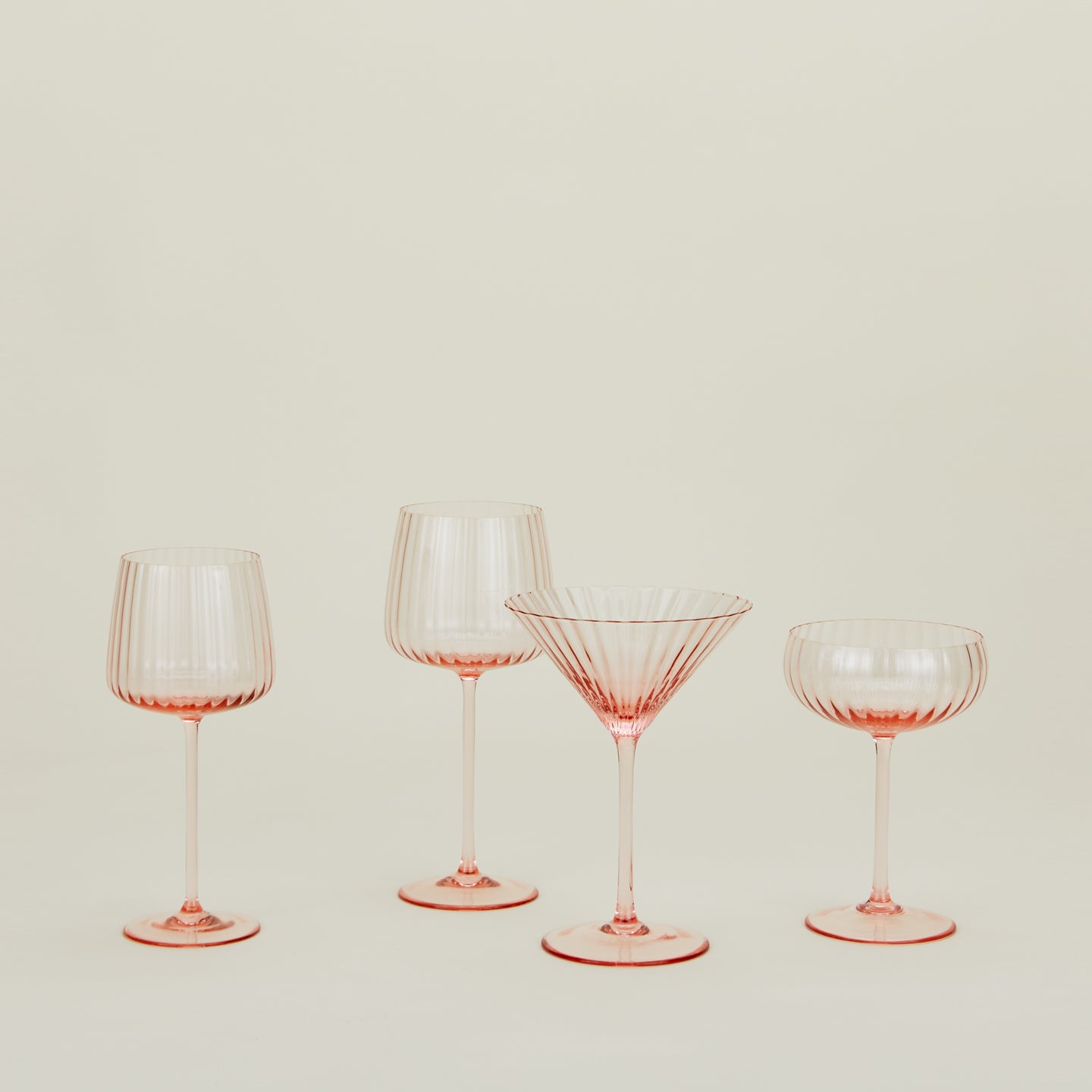 Ribbed White Wine Glass
