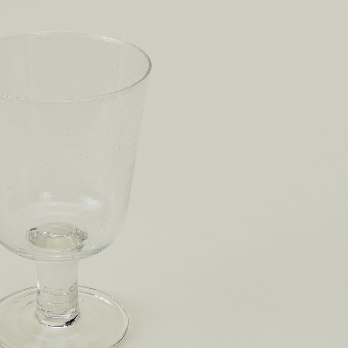 Stemmed Wine Glass - Clear