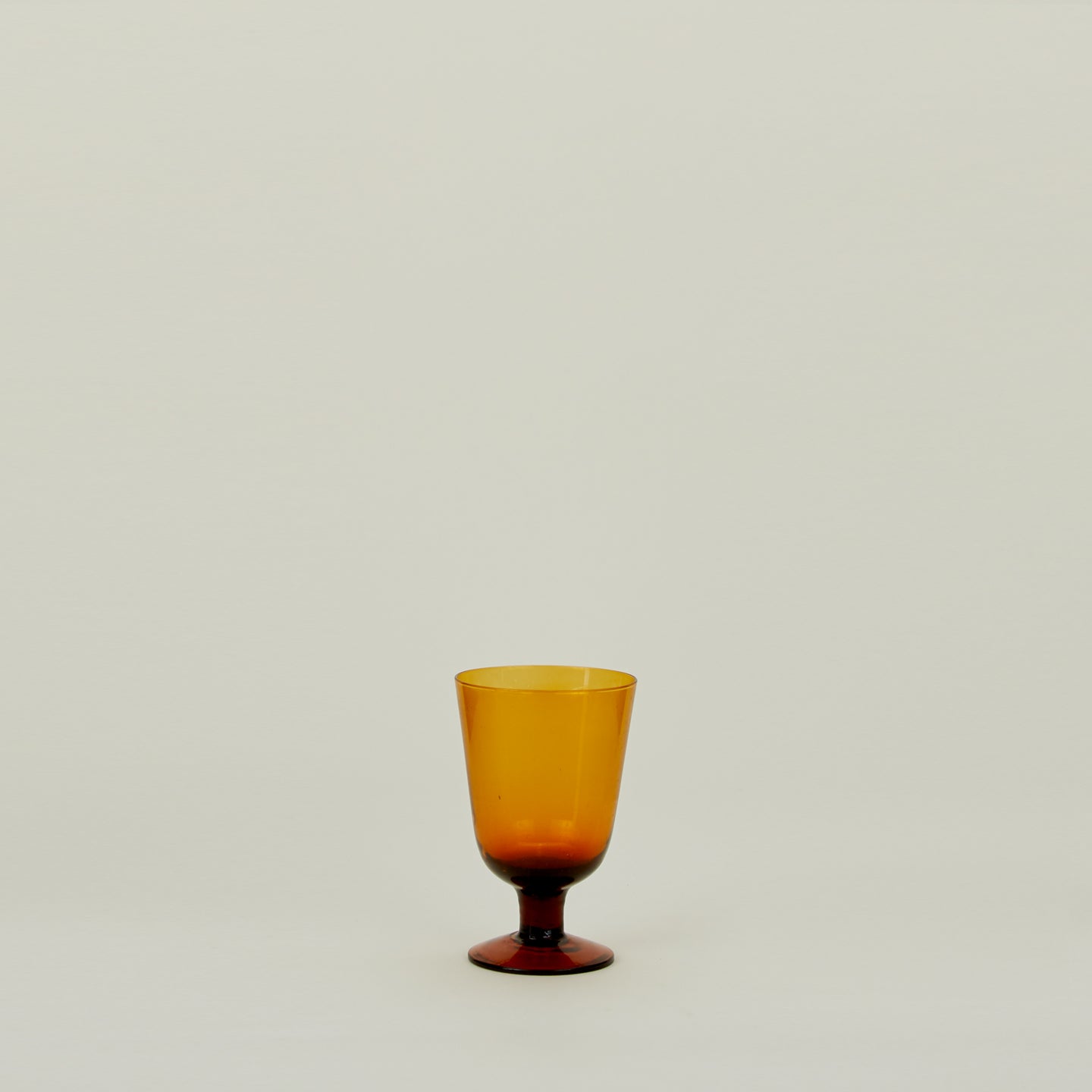 Stemmed Wine Glass - Amber