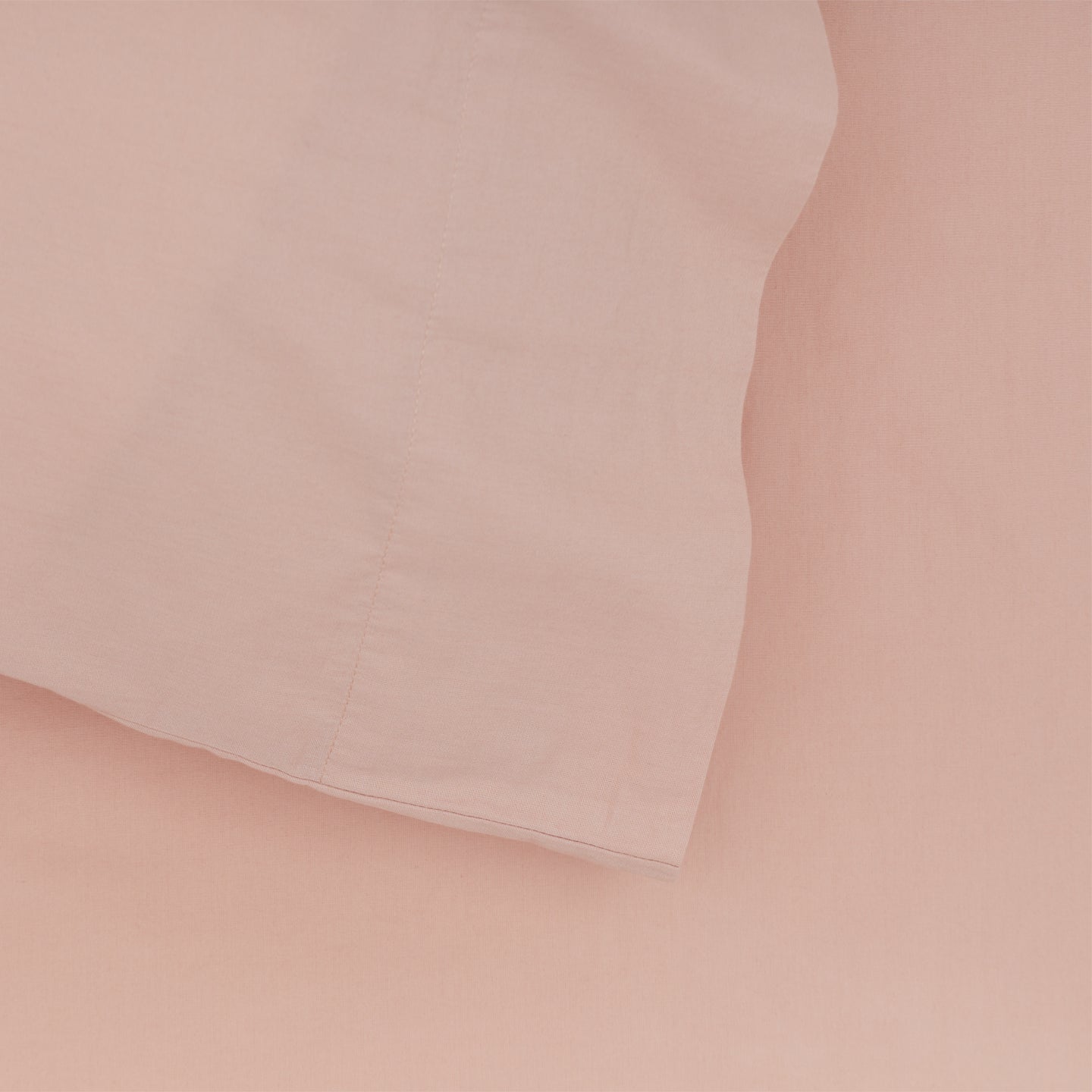 Essential Percale Pillowcases, Set of 2 - Blush