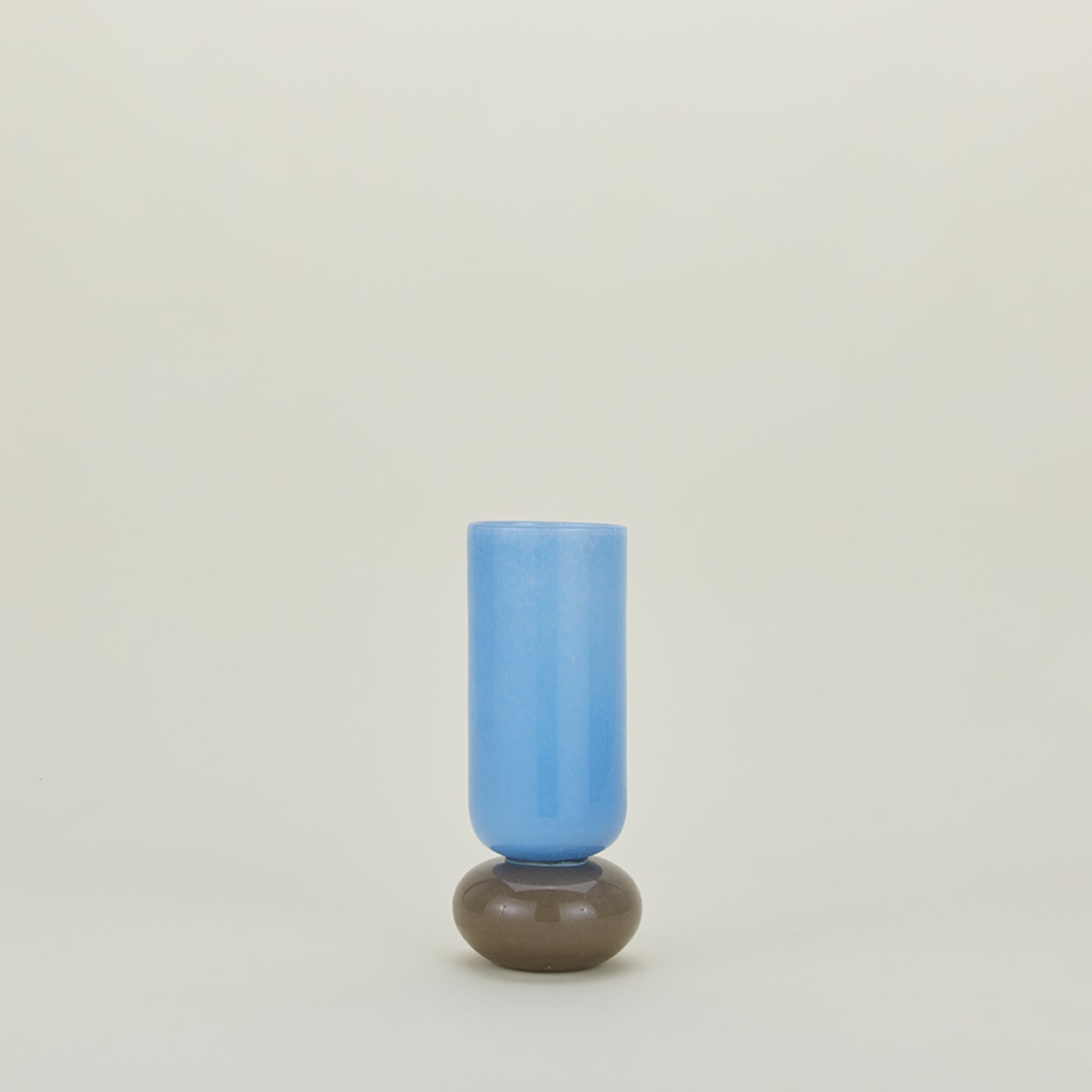 Mari Glass Vase, Cylinder - Sky
