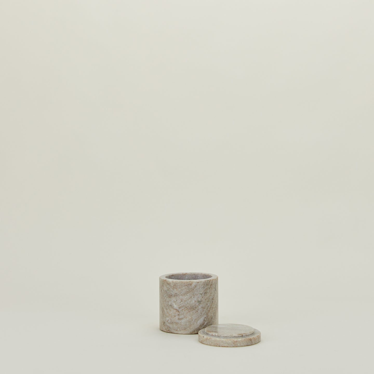 Modern Marble Canister - Beige