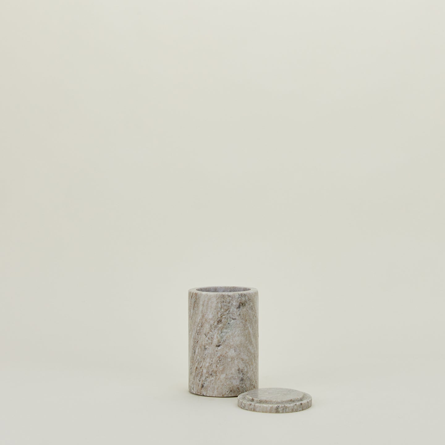 Modern Marble Canister - Beige
