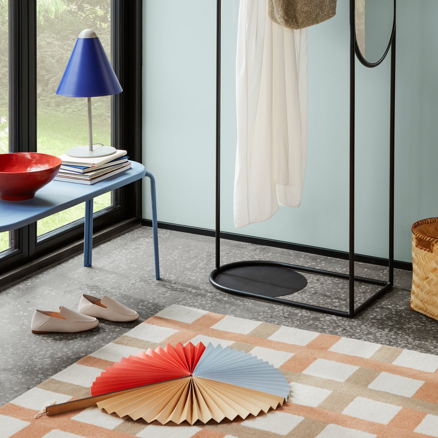 Edith Rug - Orange/Beige