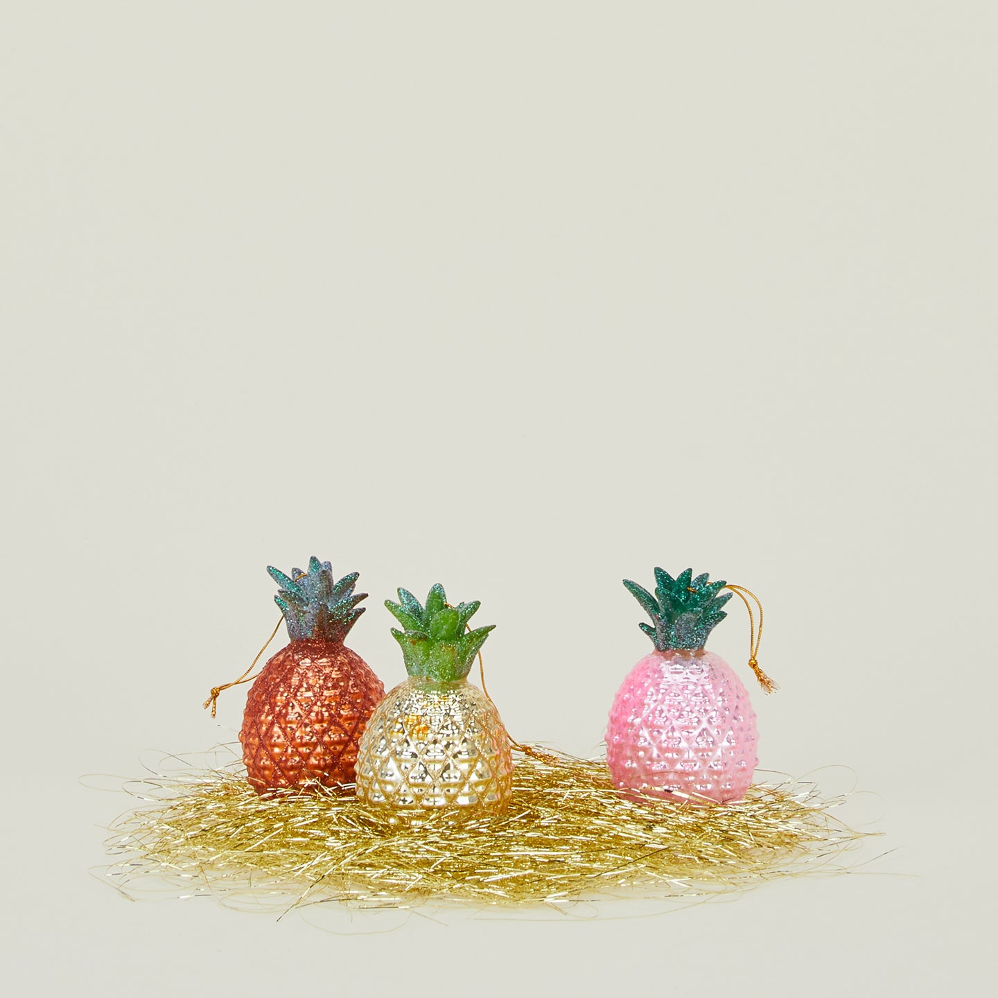 Pineapple Ornament, Set of 3