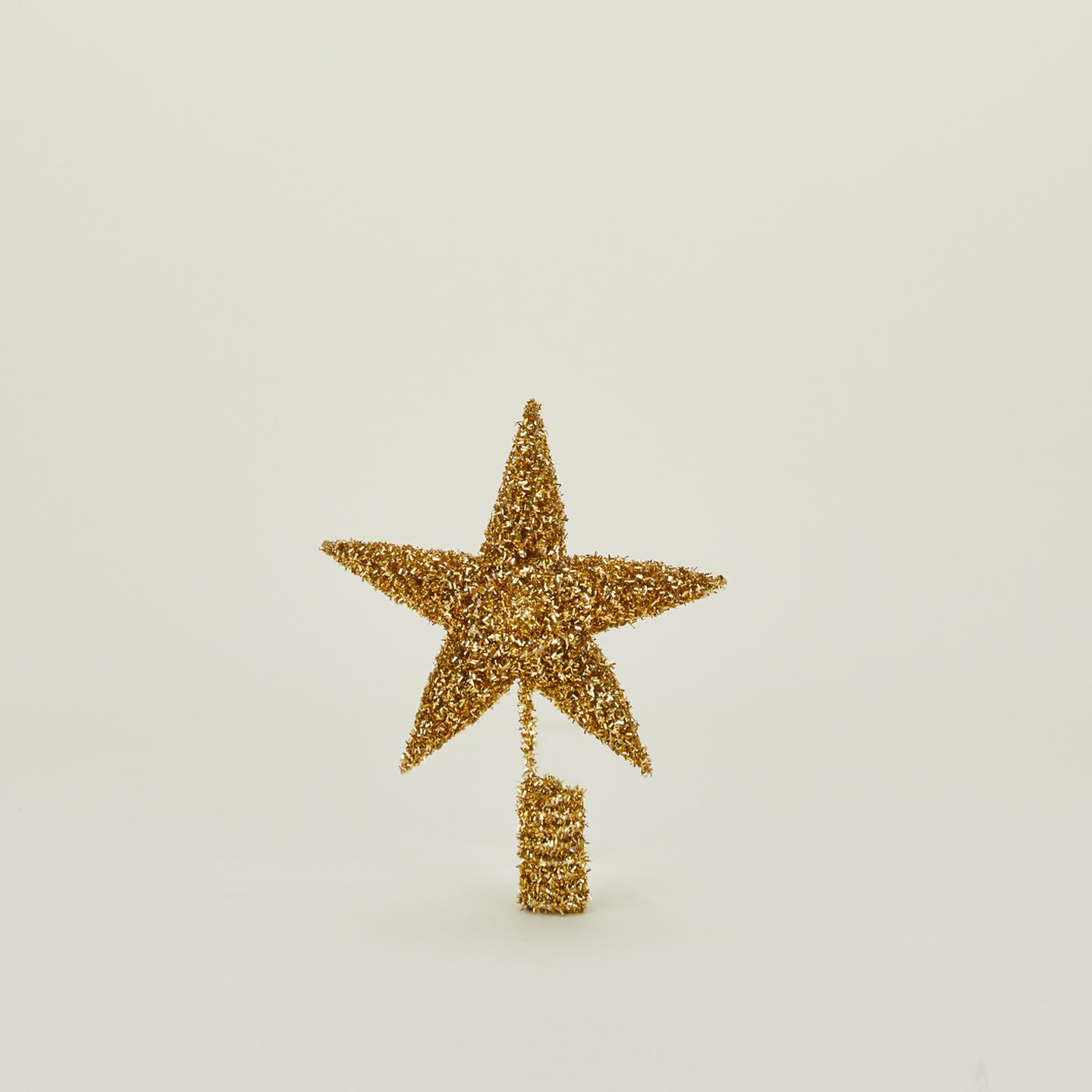 Tinsel Tree Topper - Gold