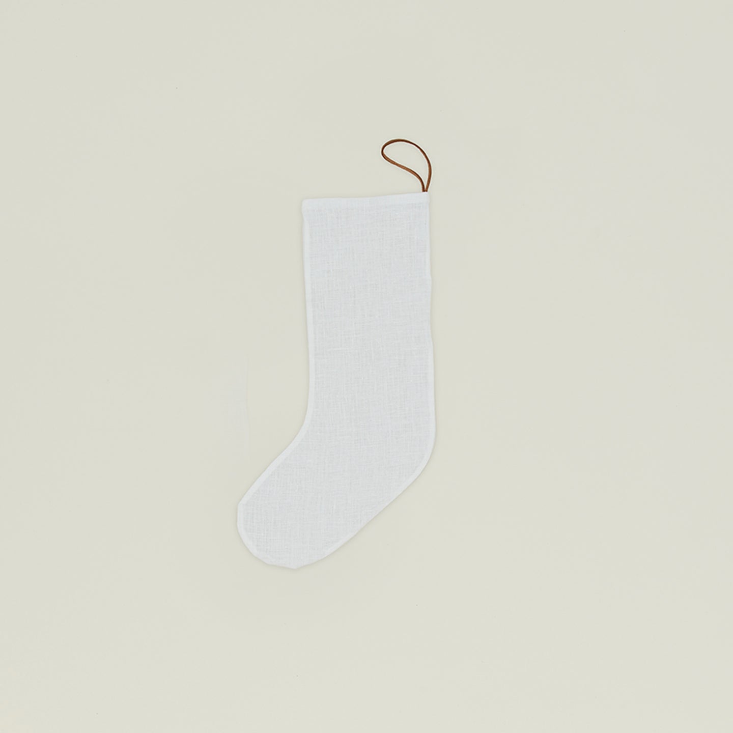 Simple Linen Stocking - Ivory