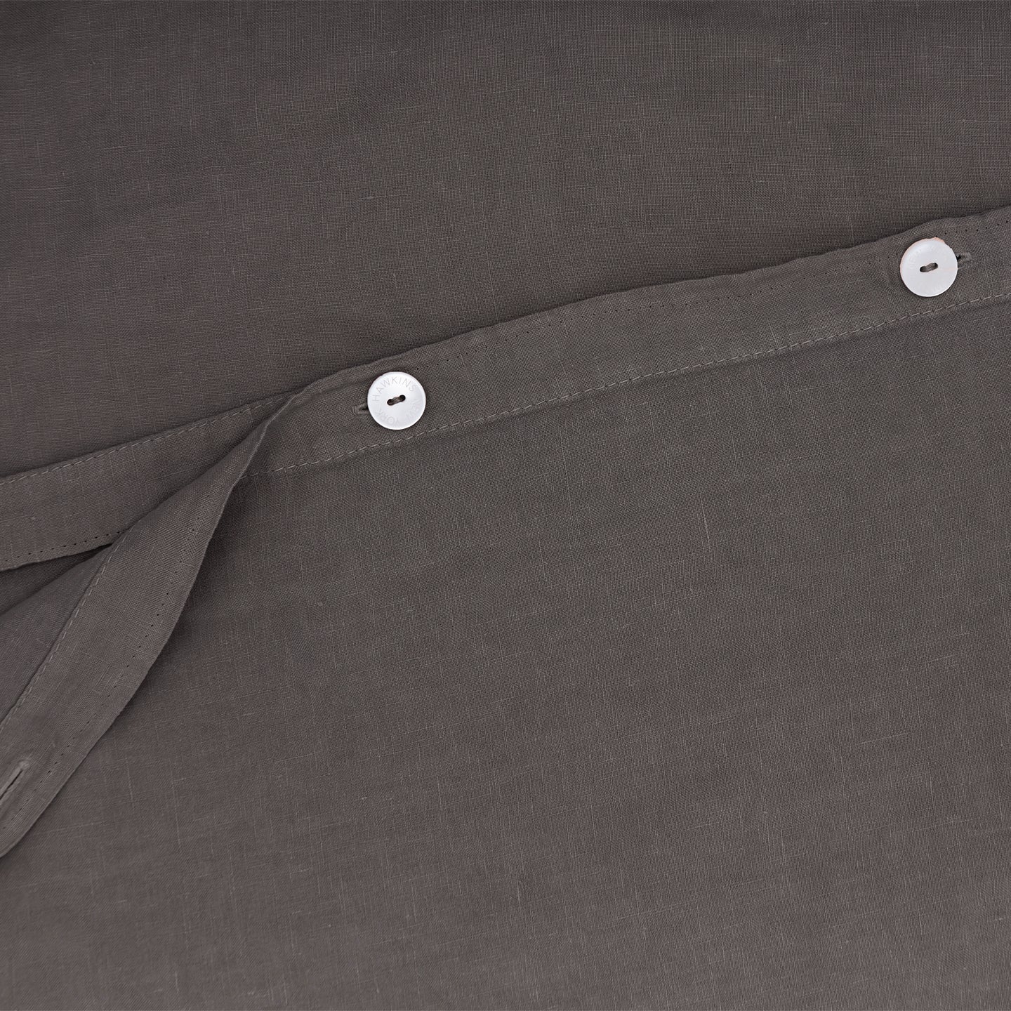 Simple Linen Duvet - Dark Grey