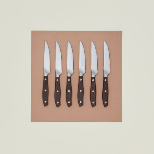 Rosewood Steak Knife Set