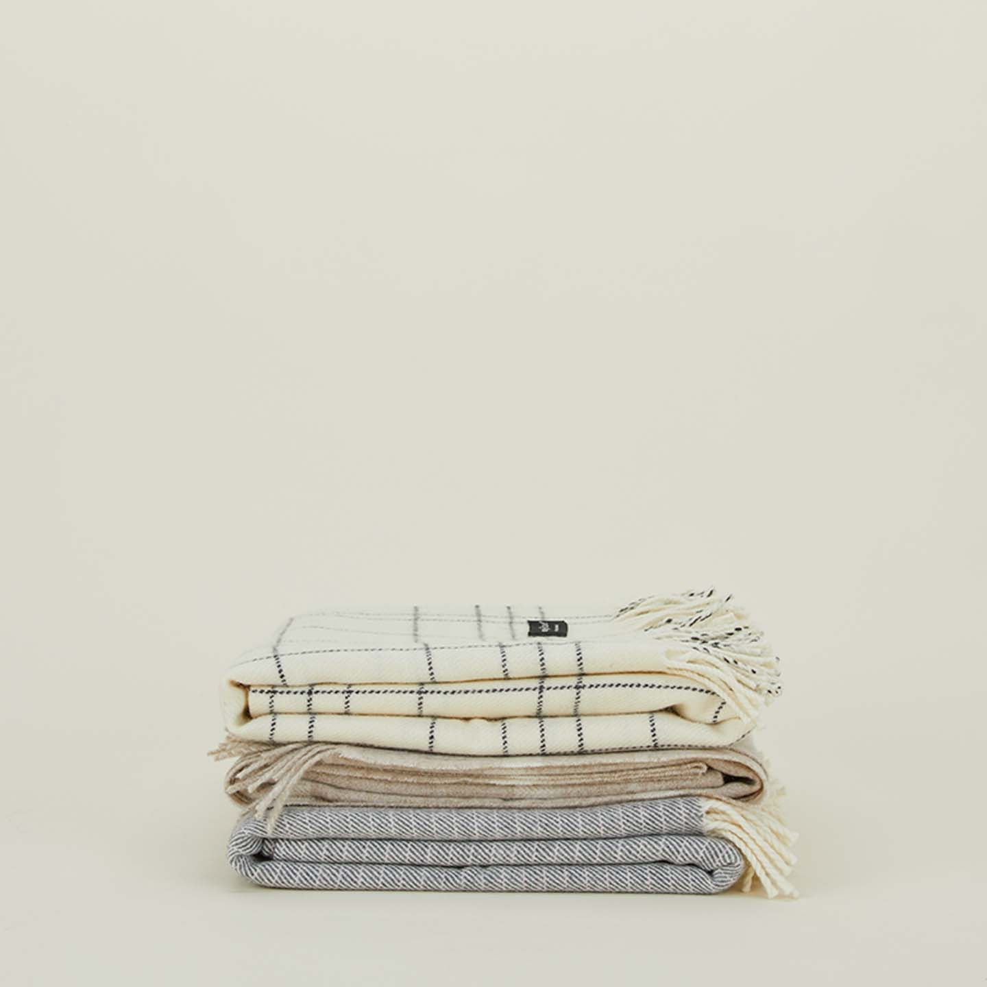 Merino Wool Throw - Striped