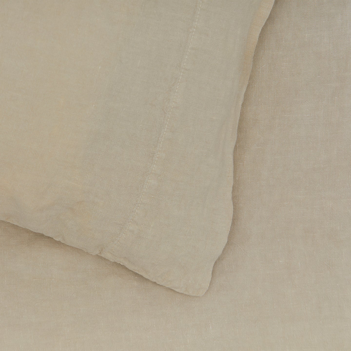 Simple Linen Pillowcases, Set of 2 - Flax