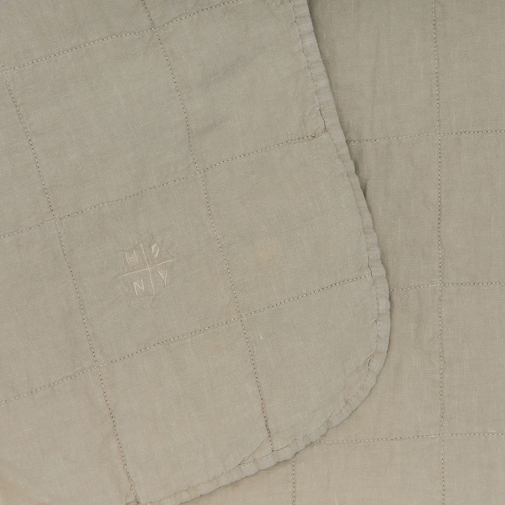 Hawkins New York Simple Linen Quilt - Flax
