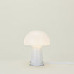 Glass Tall Mushroom Lamp - White